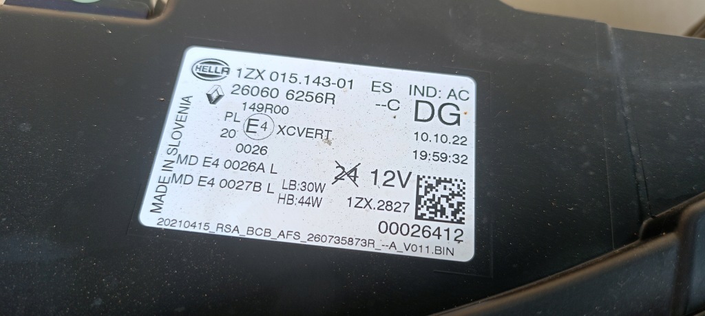 Фара перед передня ліва renault megane e-tech 22-24rok full led 260606256r Київ