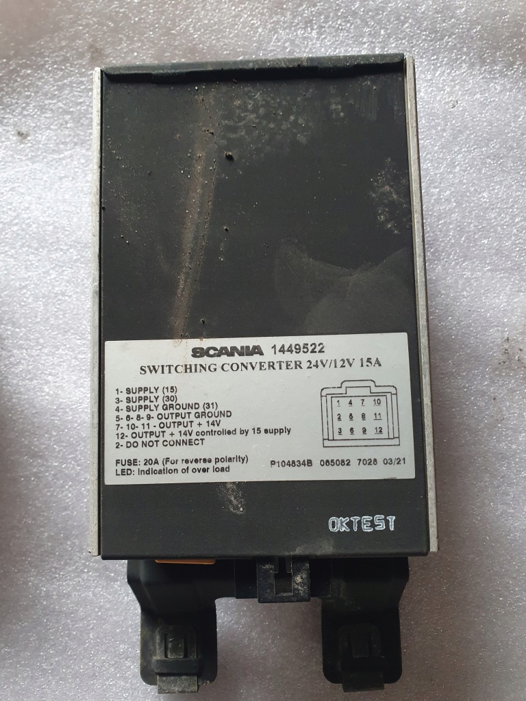 Купити 1449522 перетворювач напруги scania r 4 99r 114l 380 2000r
