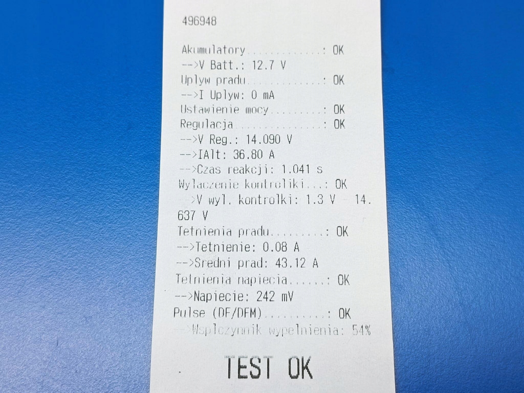 Skoda roomster 1 1.4 генератор 037903025m 0124325013 перевірений Зі Шроту