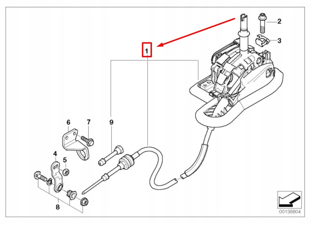 Купить Механизм переключения передач bmw 3 кабриолет  e46 25167515261 7515261 оригинальный
