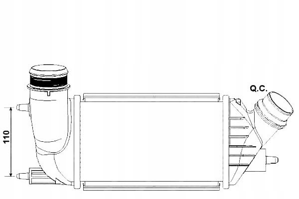 фото №1, Nrf интеркулер citroen c8 02-, peugeot expert 07-