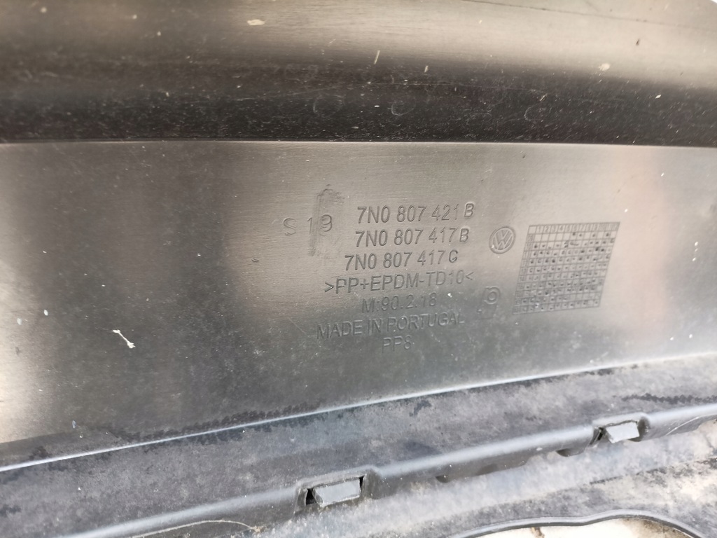 фото №7, Volkswagen sharan 7n ii бампер задній задня