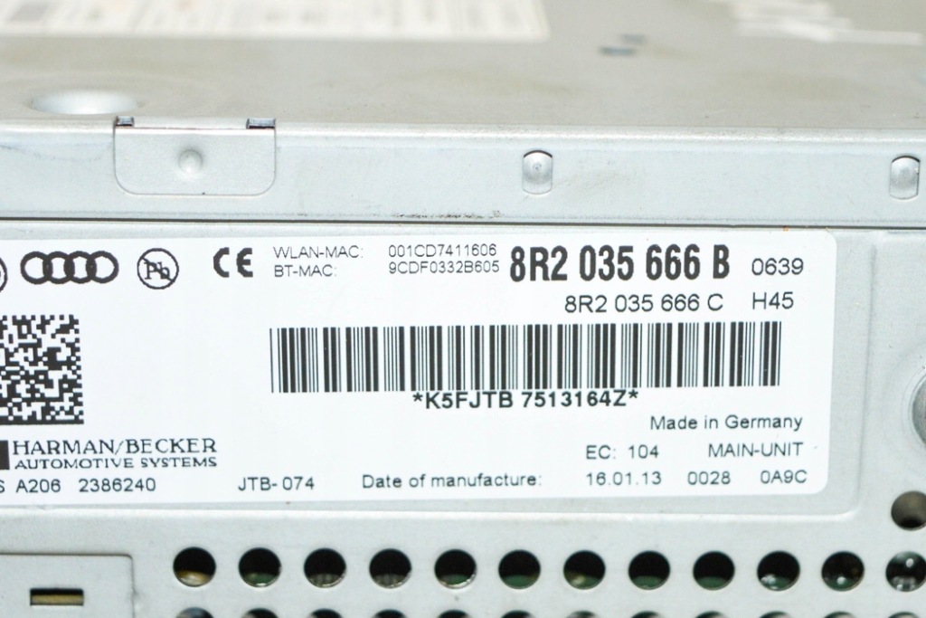 фото №8, Система навигации audi a5 sportback 8ta 8r0919604a 2.0l дизель 130kw 2013