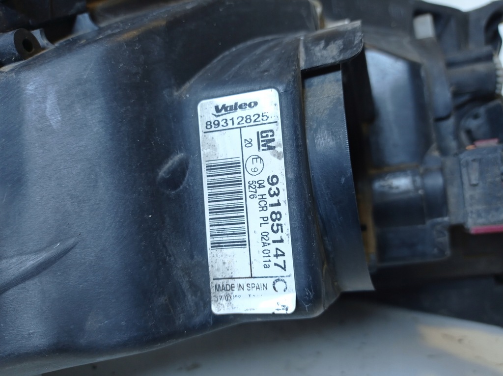 фото №9, Лампа правый перед opel combo c 93185147