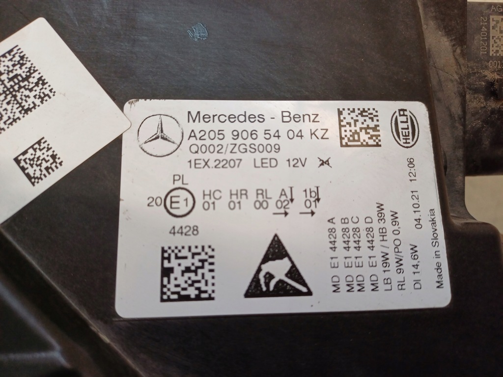 фото №11, Mercedes c w205 lift 18- лампа ліва перед led performance a2059065404