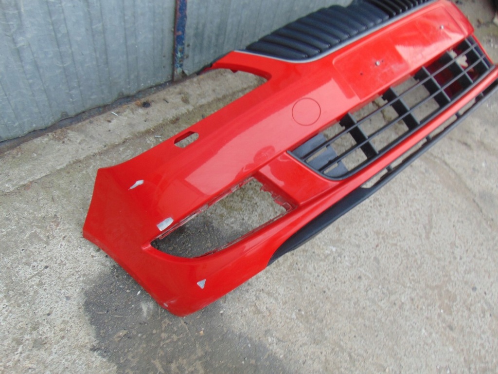 фото №11, Бампер перед skoda fabia ii lift решётка радиатора pod омыватель ксенон