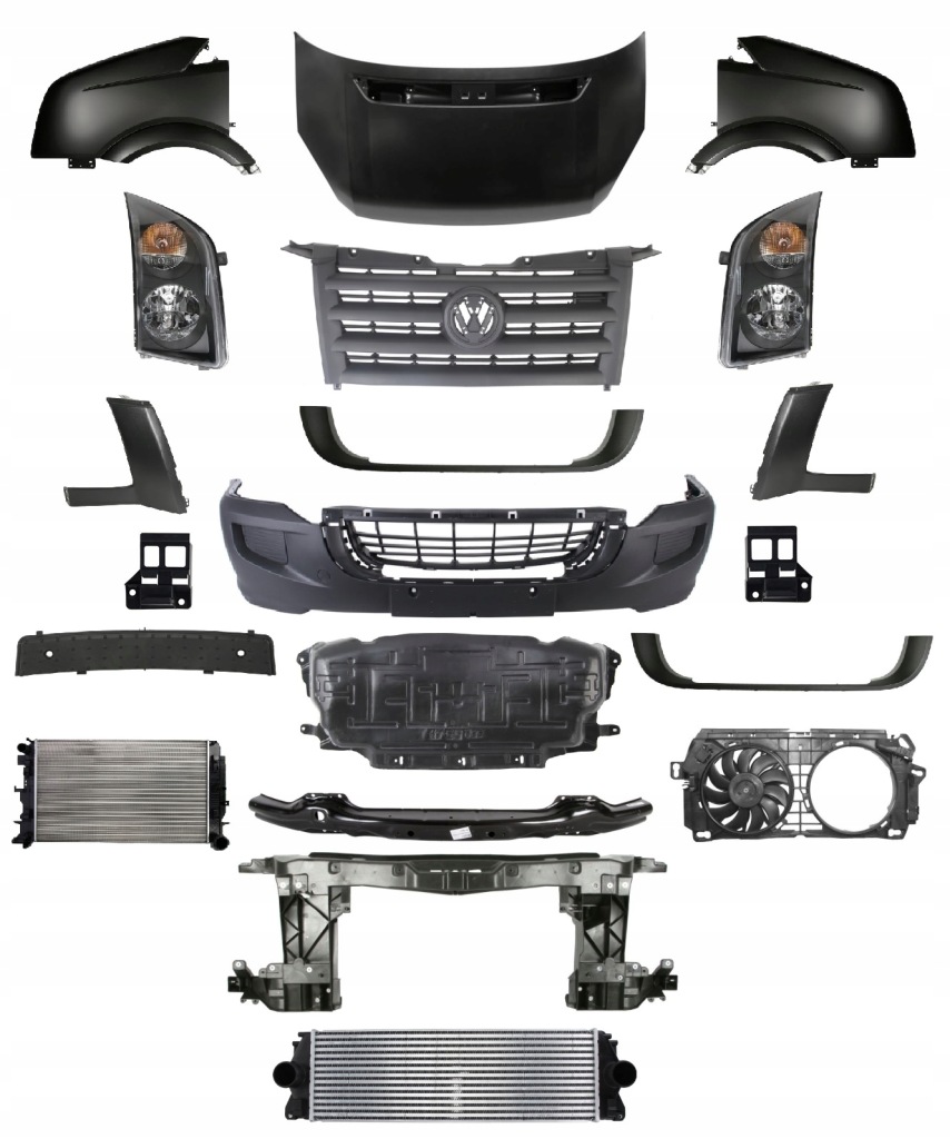 фото №1, Crafter 06-11 перед капот бампер pas крыло