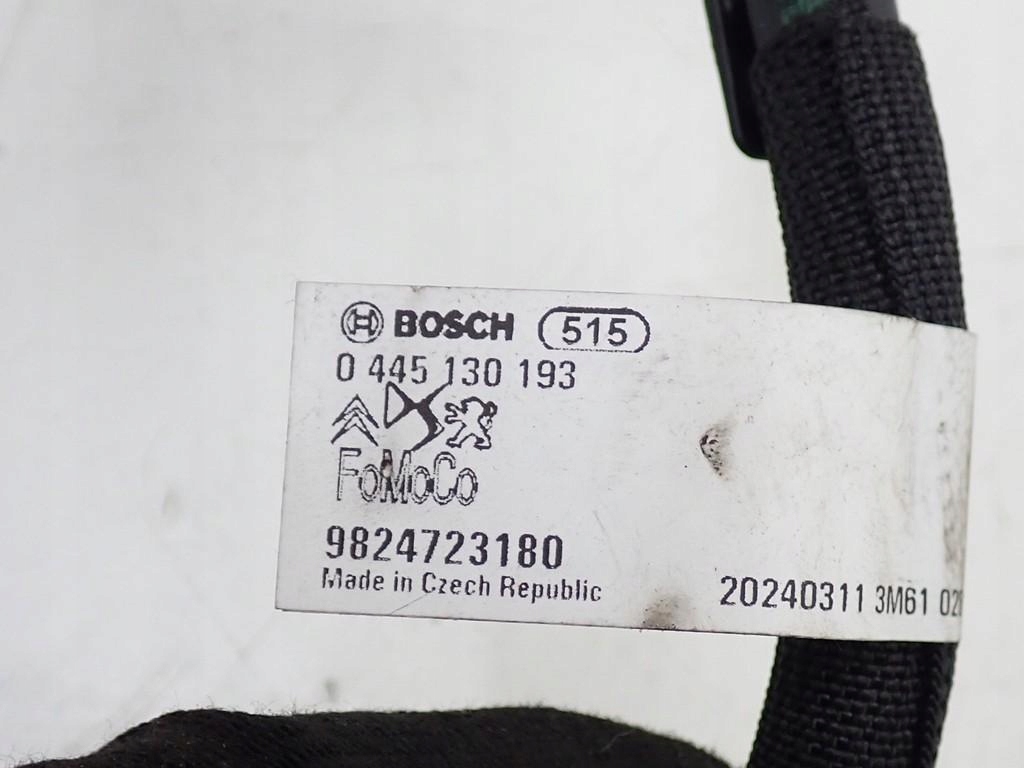 фото №9, Wąż шланг трубка топлива форсунок обратка топлива fiat scudo iii 1.5m-jet yh01 24r