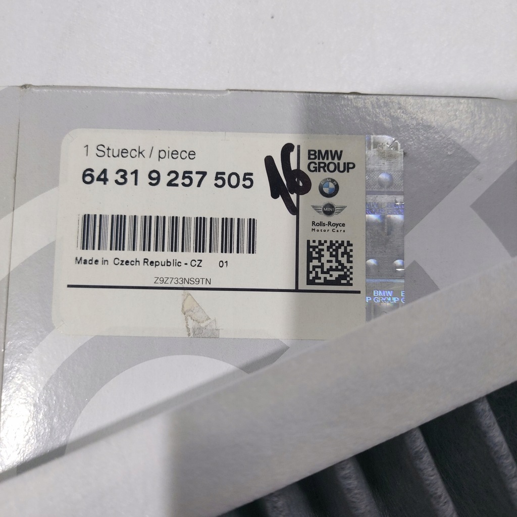 фото №2, Фильтр салонный mini r50 r52 r53 r61 6431 9257505