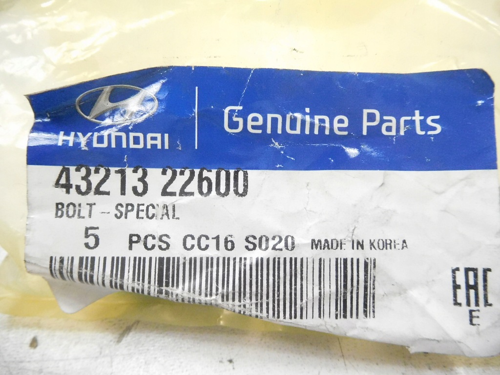 фото №7, Болт колеса маховика сцепления hyundai accent оригинальный номер 43213 22600