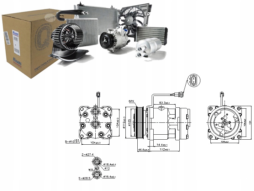 фото №1, Nissens 89083 компрессор, кондиционер