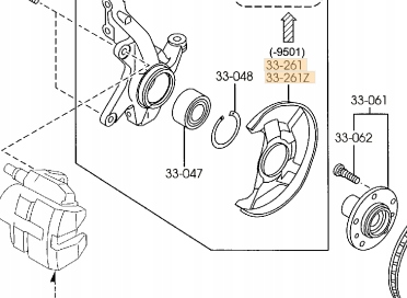 фото №1, Захист диск перед права mazda cx-7 cx-9 06-15