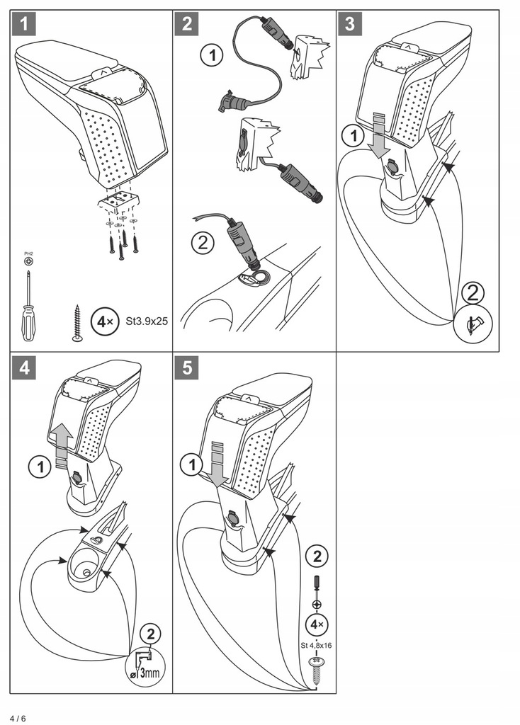 фото №8, Подлокотник с адаптер do dacia lodgy, 2018-2022, arm2-black
