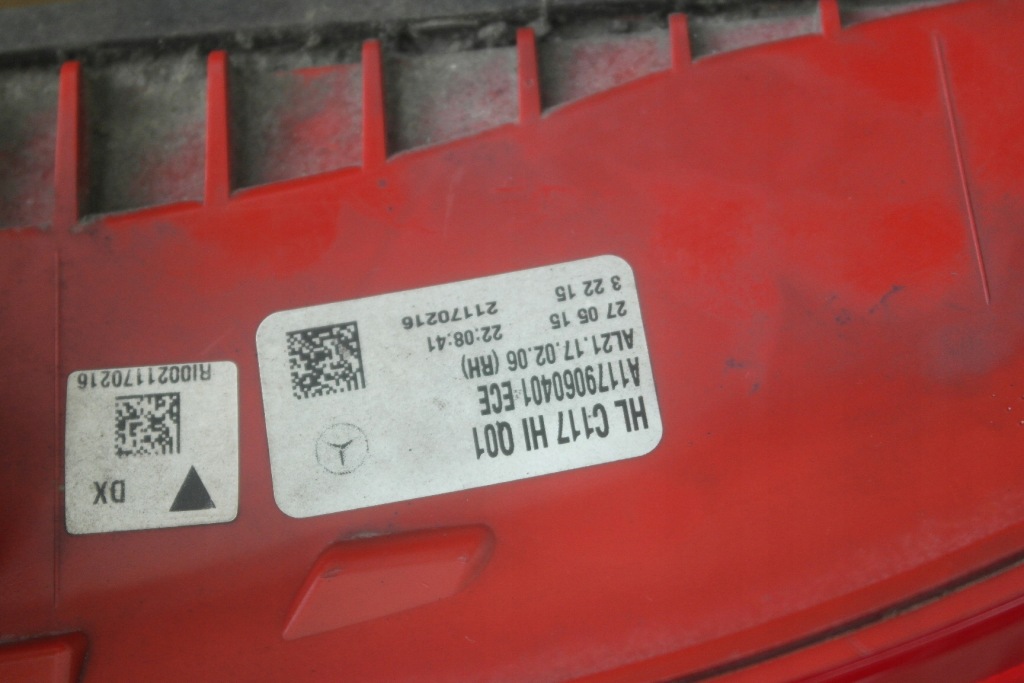 Mercedes cla w117 13-16 крышка багажника задняя бампер 6x pdc лампы led европа комплект  787 Оригинал