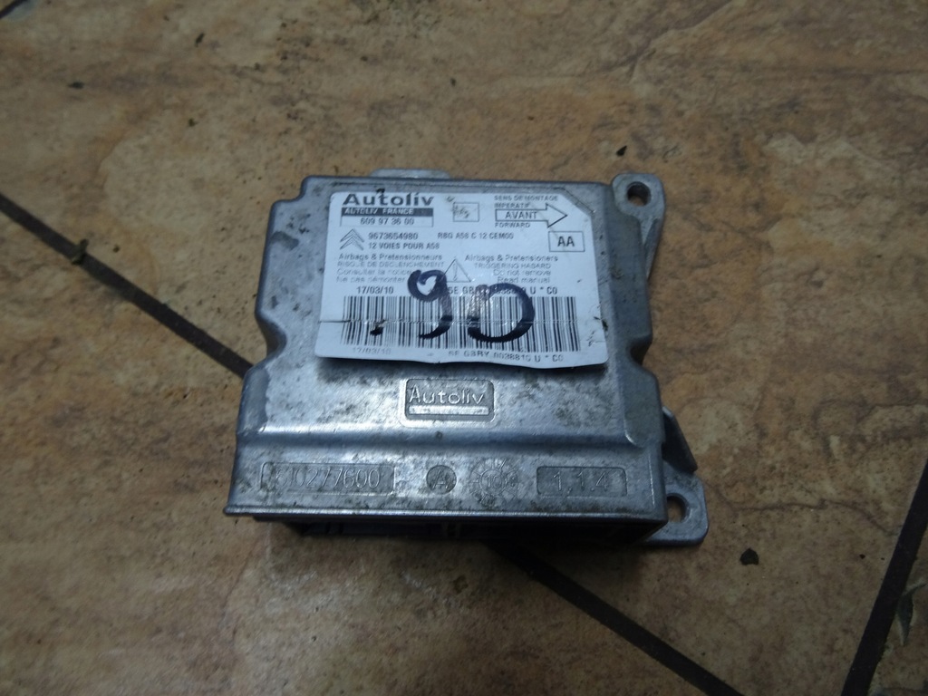 фото №1, Citroen c3 picasso c4 датчик подушка безопасности 9673654980