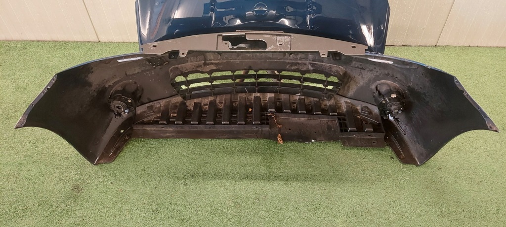 фото №6, Бампер +решётка радиатора +плита nissan note lift e11 09-12 lak: bw9g