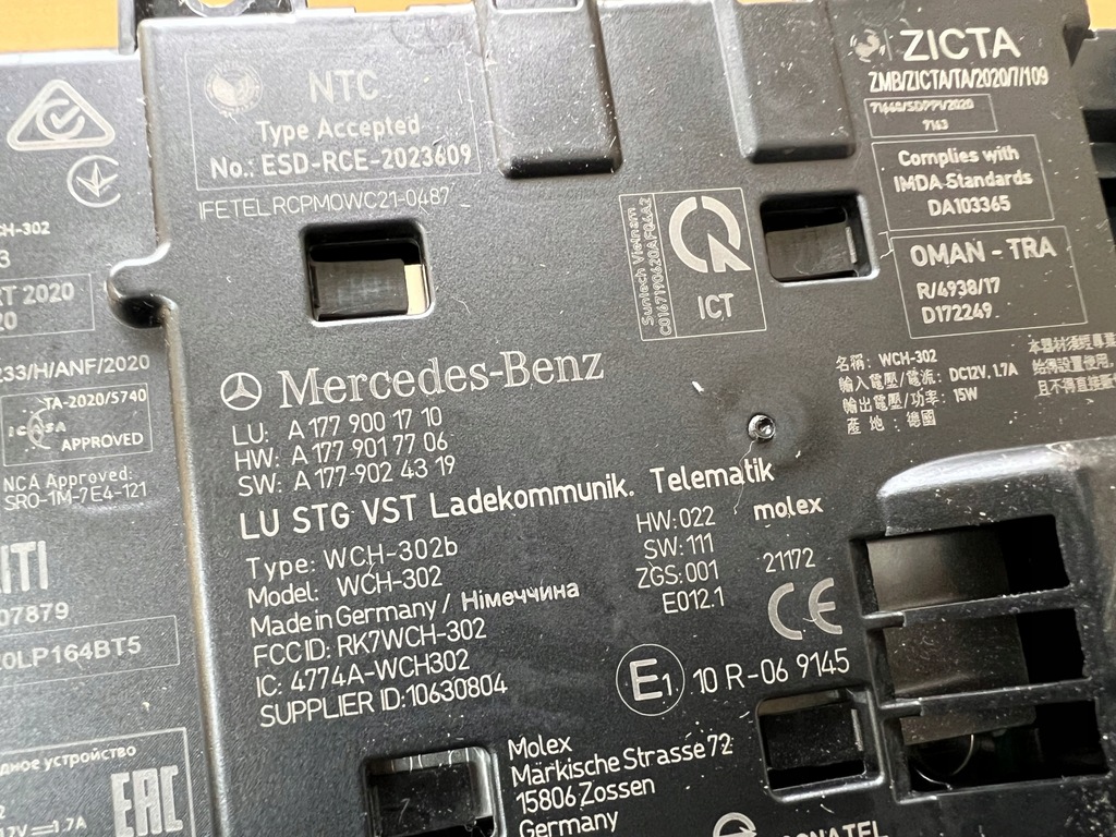 фото №10, Mercedes cla w118 a klasa w177 зарядное устройство индукционная индукция оригинал euro