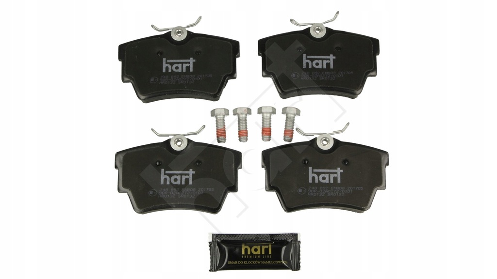 фото №1, Hart 248 892 набір гальмівних колодок гальмівних, гальма дискові