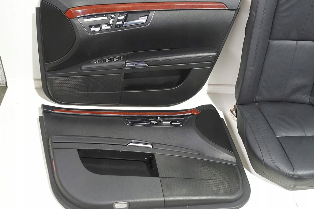 фото №7, Mercedes w221 long обивка сиденья обшивки сиденье