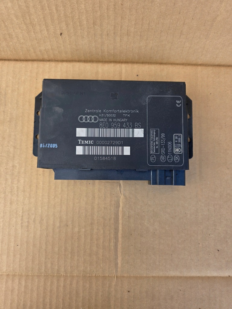фото №1, Модуль комфорту audi a4 b6 b7 8e0959433bs