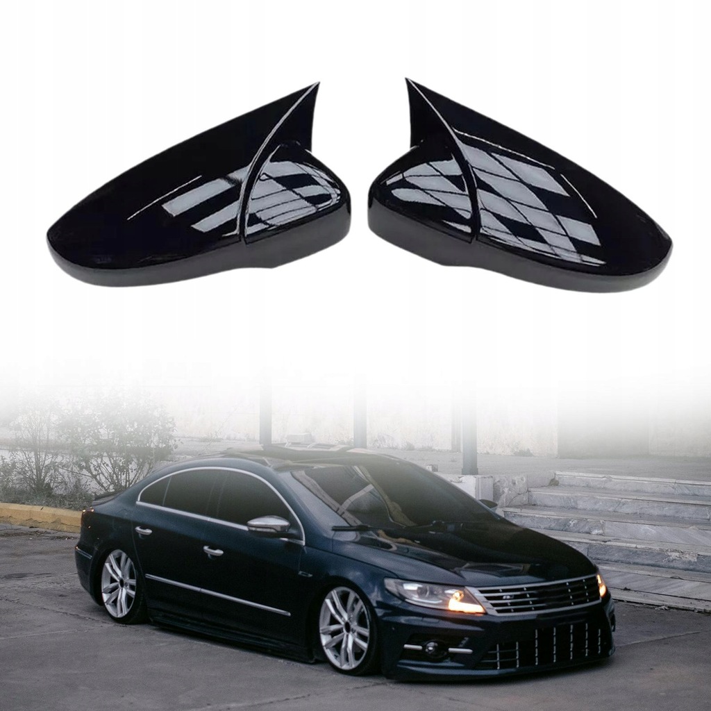 фото №9, 2 штуки заглушки защита зеркало 3c8857537 3c8857538 widok с бок водителя пассажира