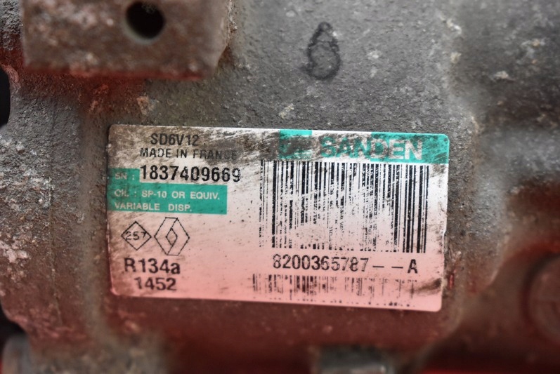 фото №6, Компресор насос кондиціонера 8200365787 nissan note 1 i e11 1.5 dci 86 km