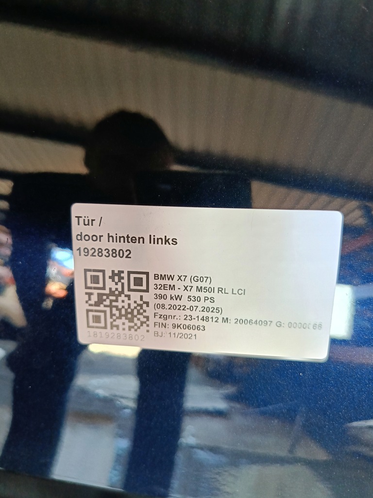 фото №15, Двері задня ліва праве bmw x7 g07 416 carbonschwarz повний