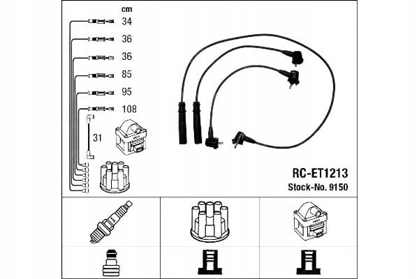 фото №2, Ngk набір трубопровід запалювання toyota 4 runner 3