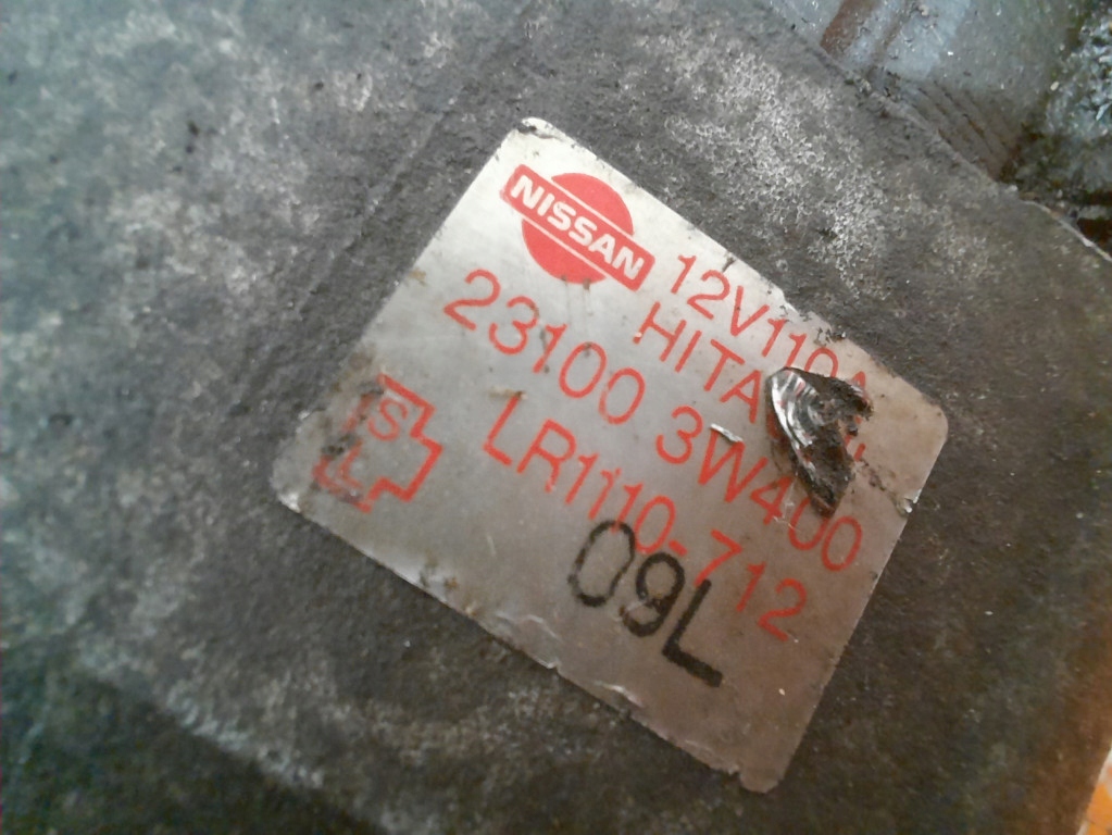 фото №6, Nissan pathfinder r50 99-04 3,5 4wd at 220km генератор lr1110712 vq35de