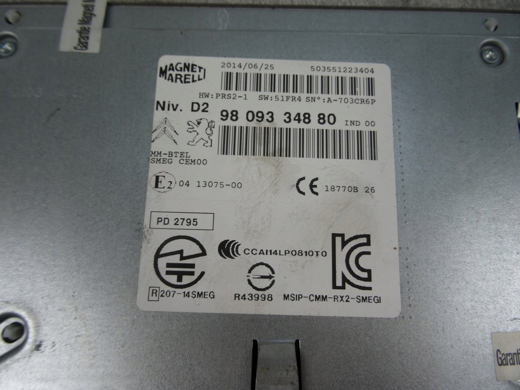 фото №3, Citroen c4 picasso ii радиопроигрыватель 9809334880