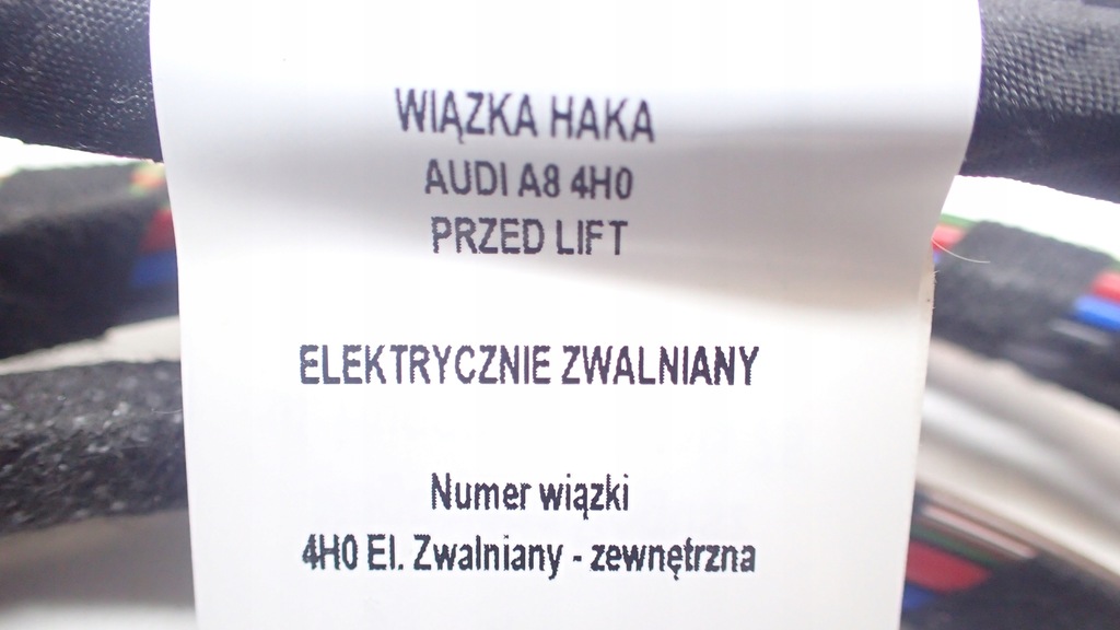 фото №9, Жгут фаркоп audi a8 4h0 hak буксировочный przed lift