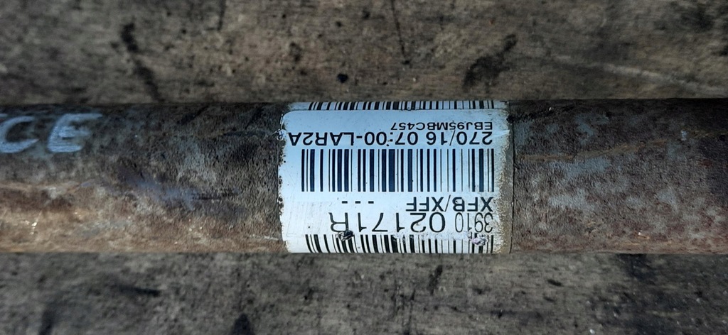 фото №6, Привідний вал права довга 1.2tce автоматична коробка передач renault megane iv 391002171r