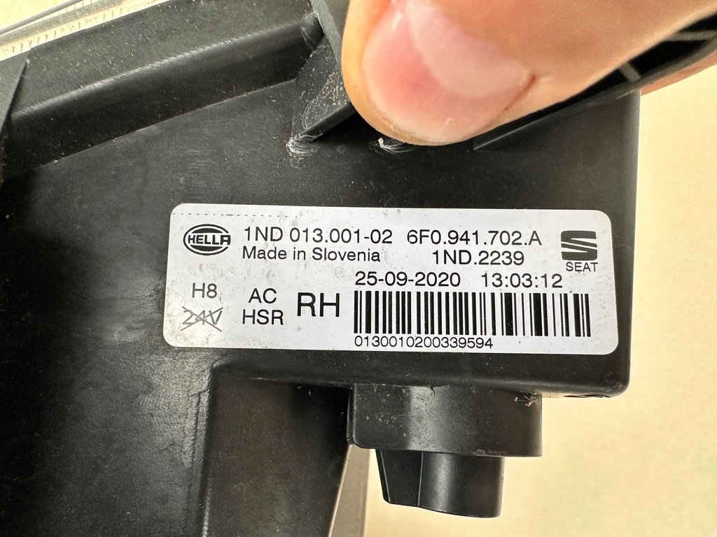 фото №5, Протитуманна фара seat ibiza v 5 6f0 6f правий перед передній