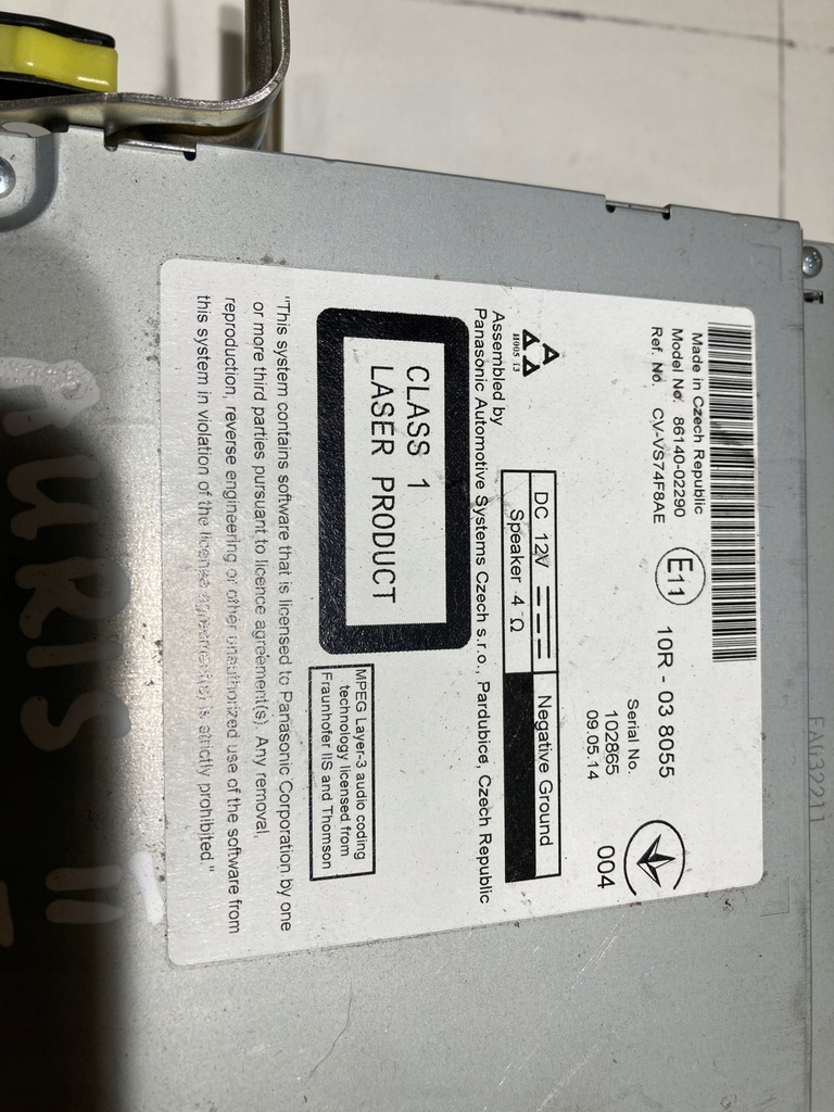 фото №3, 86140-02290 toyota auris ii радіо радіопрогравач cd navi