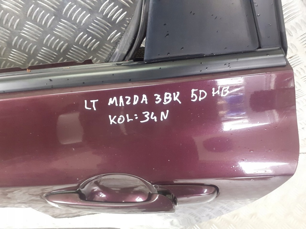 фото №3, Двері лівий задня mazda 3 bk 34n