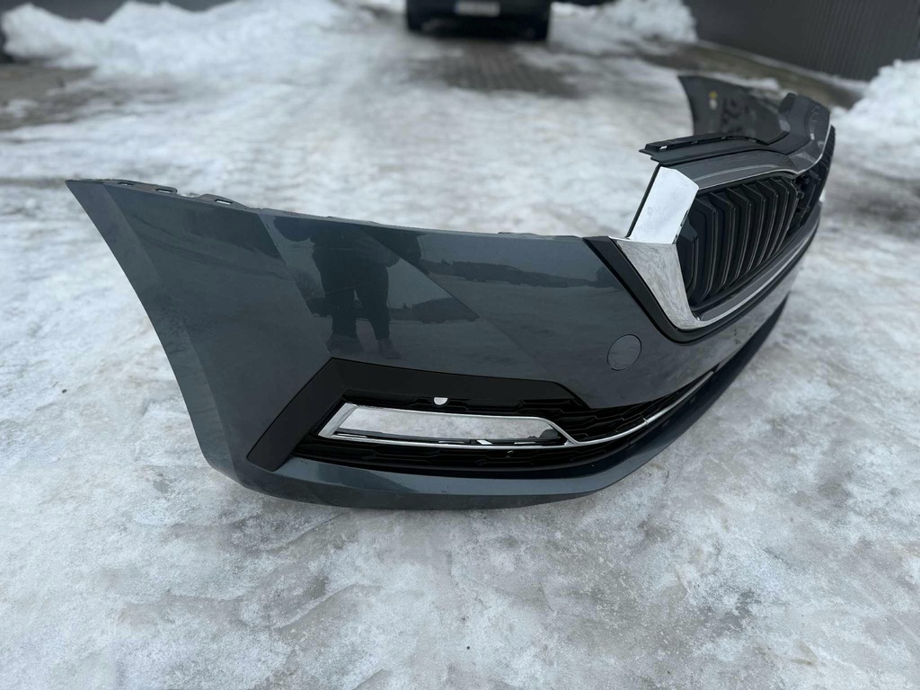 фото №11, Skoda octavia iv бампер перед передний решётка радиатора pod радар 20-24 lf7c