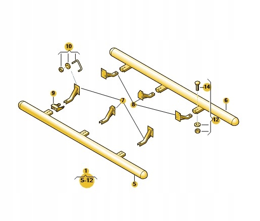 фото №5, Трубопровод пороги vw amarok od 2017r 2h7854881b
