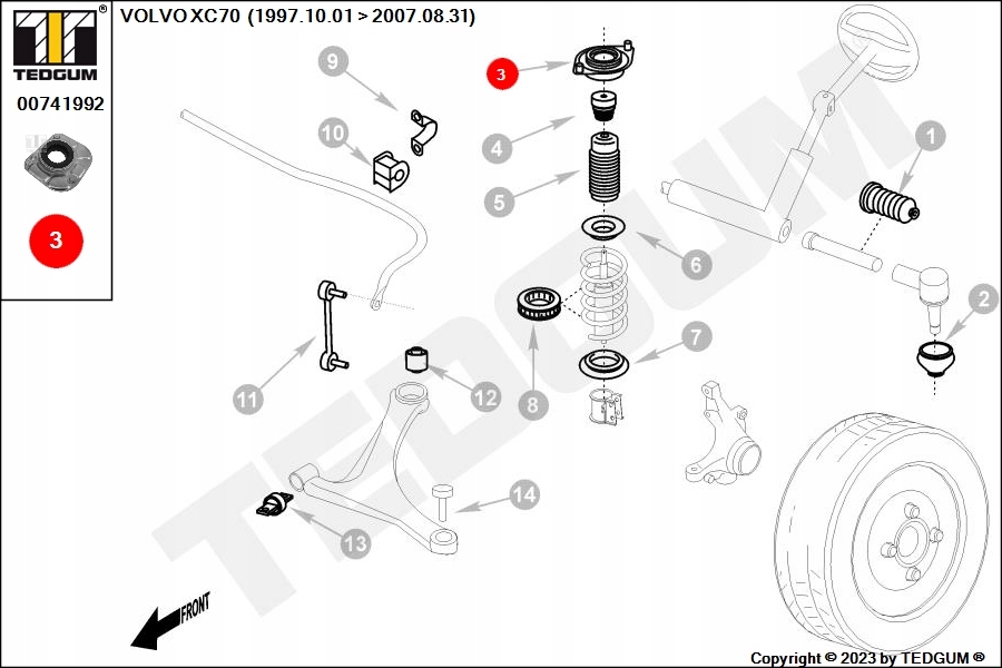 фото №12, Лист element кріплення амортизатора t tedgum 00741992 кронштейн