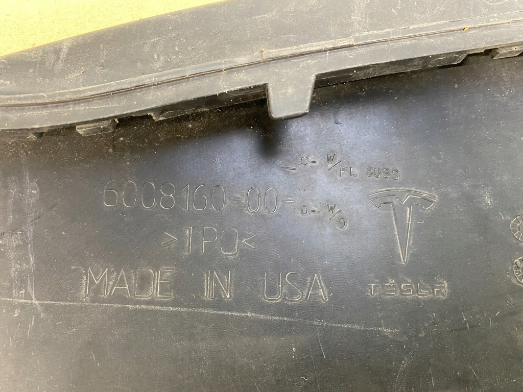 фото №12, Tesla model s спойлер молдинг защита накладка плита бампера перед