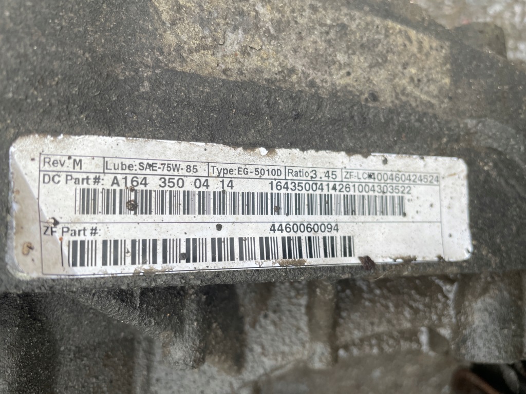 Mercedes ml164 рестайлинг  08- мост задний  задний дифференциал 3.0 a1643500414 Недорого