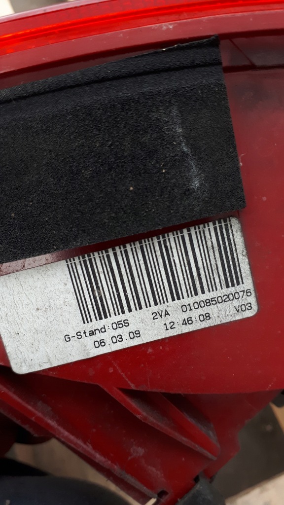 фото №12, S4 b8 a4 лампа права правий задня led крила sedan