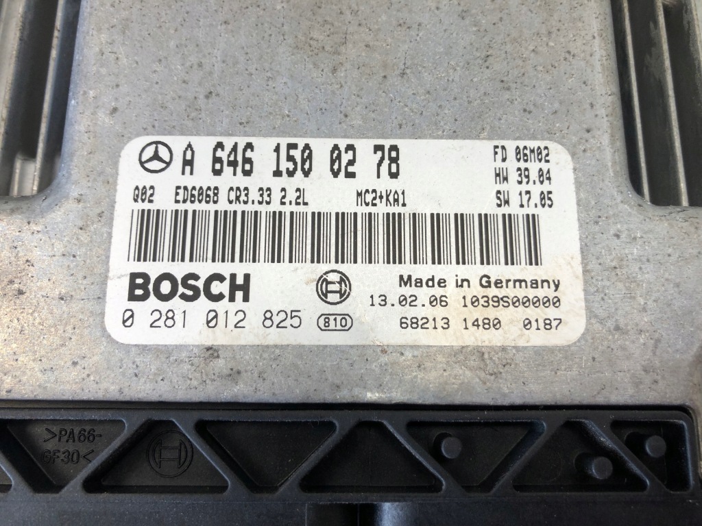 фото №5, Бортовой компьютер двигателя mercedes vito w639 2.2 cdi a6461500278