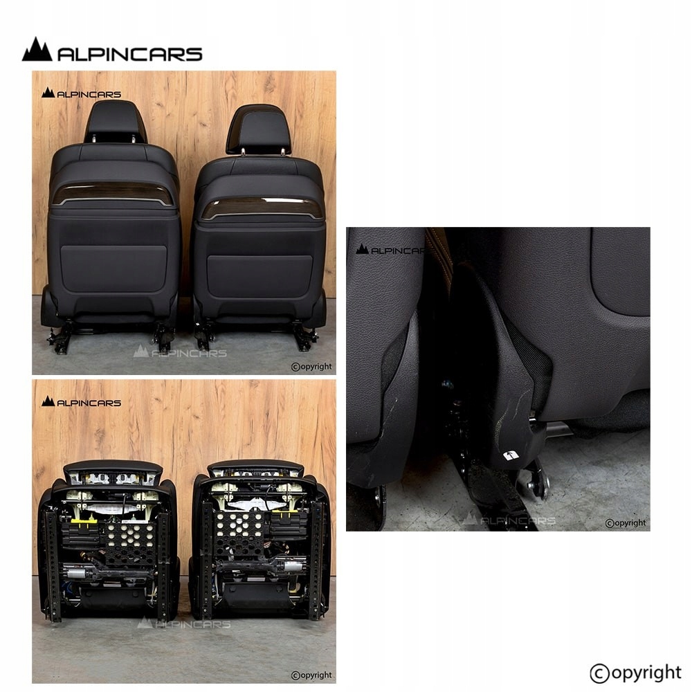 фото №5, Bmw 7 g11 обивка сиденья комфортные сиденья dakota schwarz