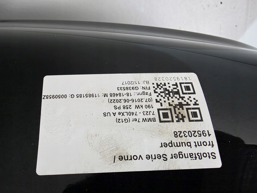 фото №10, Бампер передний bmw 7 g11 g12 usa 6xpdc 475