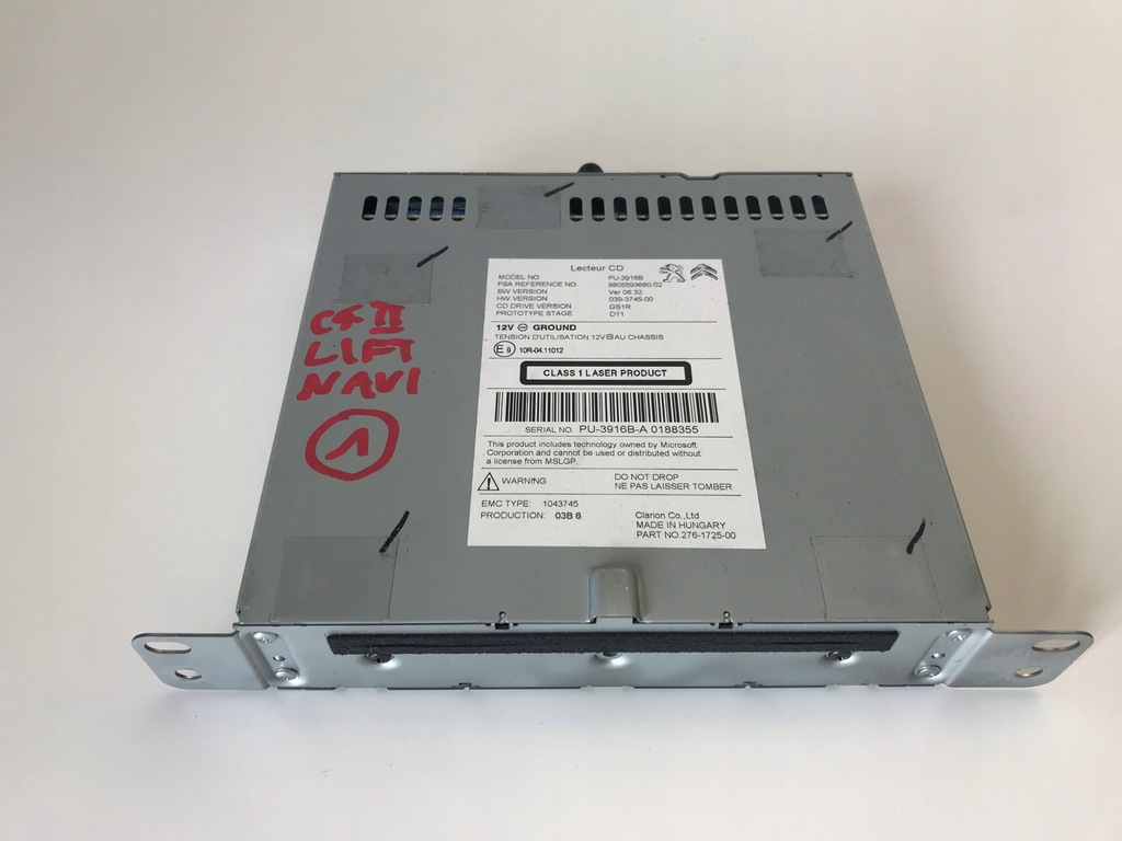 фото №1, Citroen c4 ii peugeot 308 t9 зчитувач cd радіо