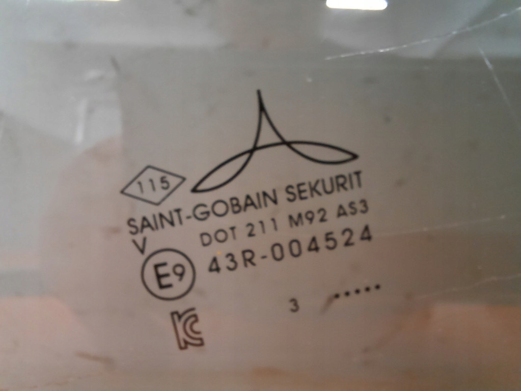 фото №6, Renault captur ii 19- стекло дверь задняя левая задняя тонированная 43r-004524