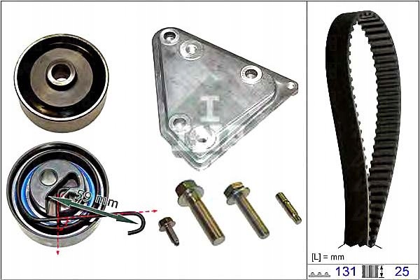 фото №2, Комплект - набір ремінь розподільного валу ina