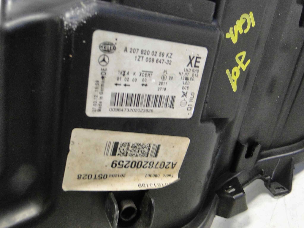 фото №11, Mercedes e 207 c/a w207 лампа права ксенон ксенон