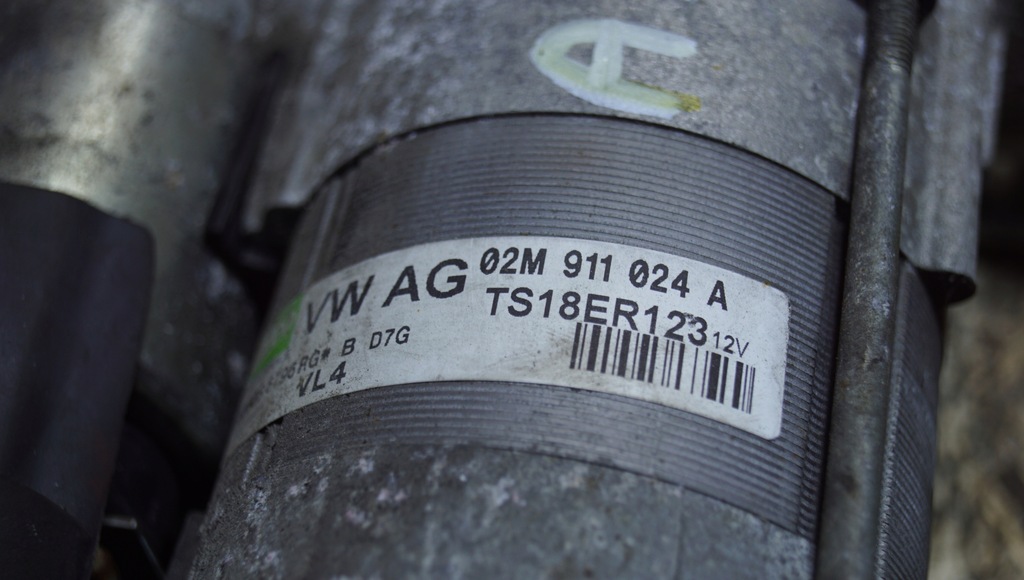 фото №9, Стартер vw passat b7 audi a3 8p 02m911024a