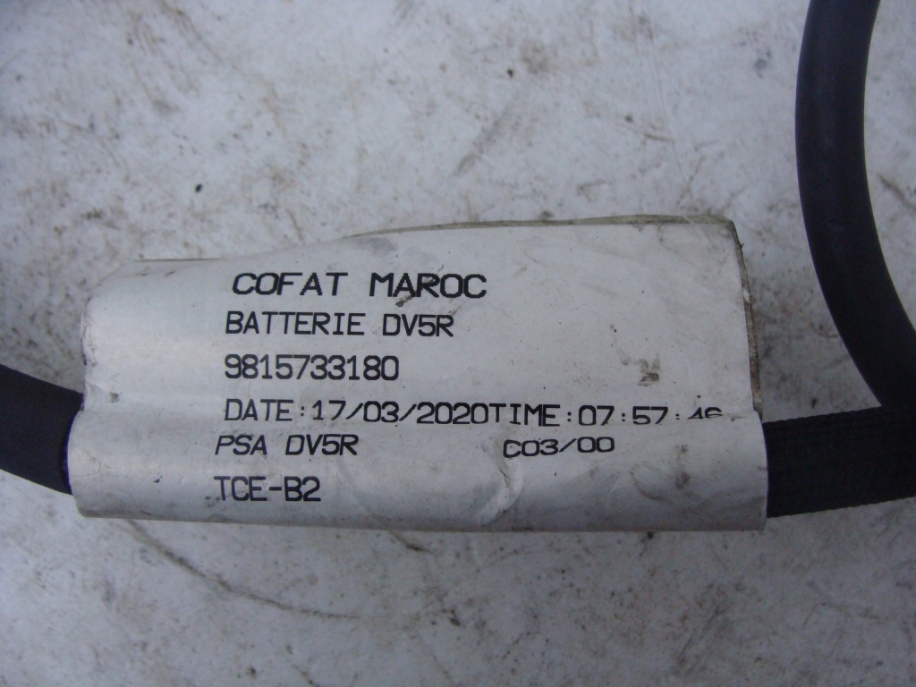 Джгут електропроводка акумулятор peugeot 208 1 citroen 3 3 1.5 bluehdi Зі Шроту